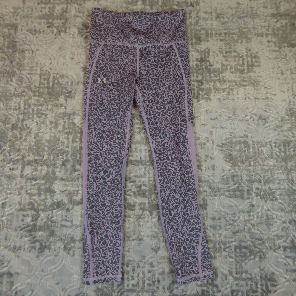 Under Armour Pants Womens Extra Small Gray Compression Legging Heatgear Athletic